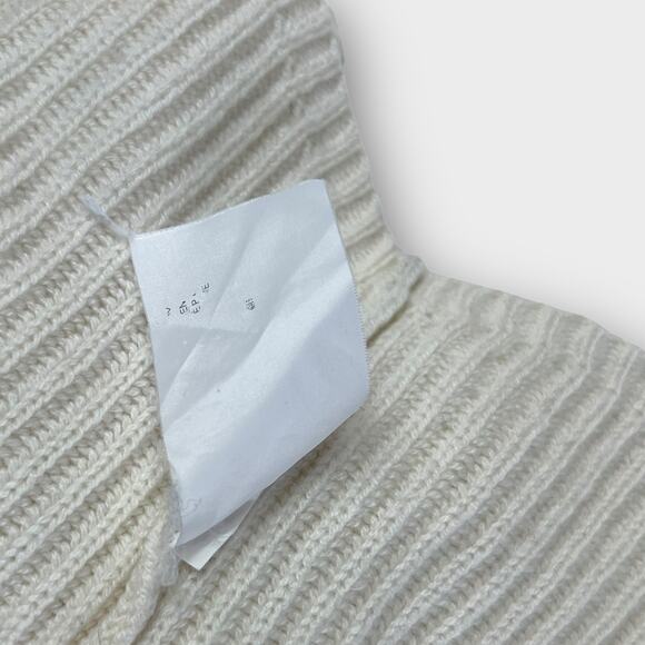 Theory Moving Rib Cashmere Foldover Collar Turtleneck Sweater Size Medium - Picture 7 of 8